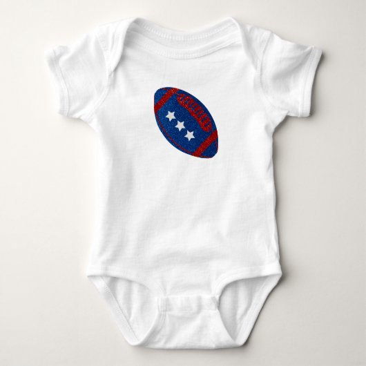 American Football 4 juli Glitter Romper (Voorkant)
