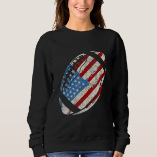 American Football 4th July American Flag Patriotic Trui