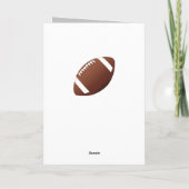 American Football Bal Foto Gelukkig Verjaardag Bedankkaart (Achterkant)