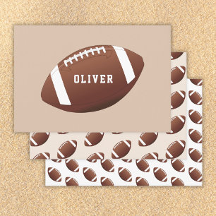 American Football Bal Patroon Kinderen Verjaardag Inpakpapier Vel