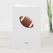 American Football Ball Bedankt Coach Kaart (Achterkant)