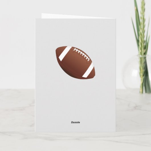 American Football Ball Bedankt Coach Kaart (Achterkant)