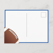 American Football Ball Birthday Foto Dank u Briefkaart (Achterkant)