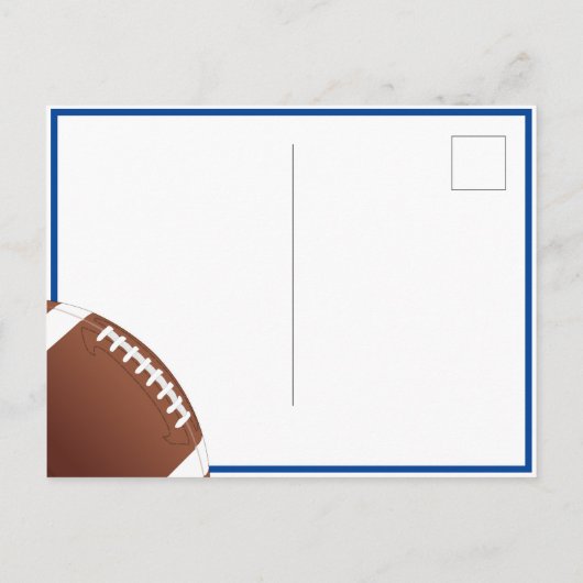 American Football Ball Birthday Foto Dank u Briefkaart (Achterkant)