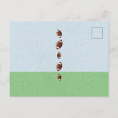 American Football Ball Birthday Hartelijk dank Briefkaart (Achterkant)