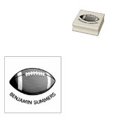 American Football Ball Custom Name Rubberstempel (Gestempeld)