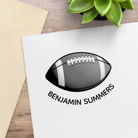 American Football Ball Custom Name Rubberstempel