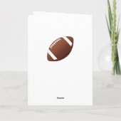 American Football Ball Foto Happy Birthday Bedankkaart (Achterkant)