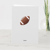 American Football Ball Happy Birthday Bedankkaart (Achterkant)