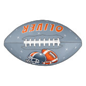 American Football Ball Helmet Cartoon Afbeelding N (Voorkant)