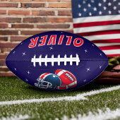 American Football Ball Helmet Cartoon Afbeelding N