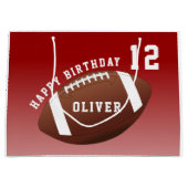 American Football Ball Pattern Kids  Groot Cadeauzakje (Voorkant)