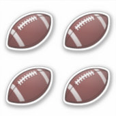 American Football Ball Set of 4 Sticker (Voorkant)