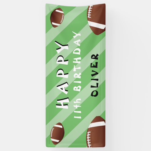 American Football Ball Sport Verjaardagsfeest Spandoek (Verticaal)