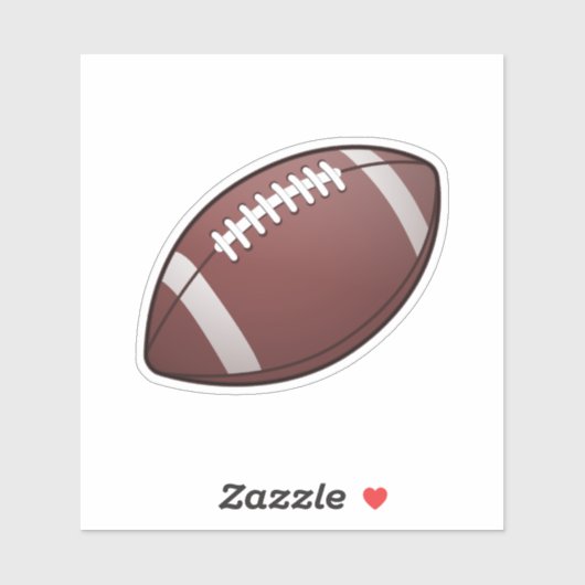 American Football Ball Sticker (Vel)