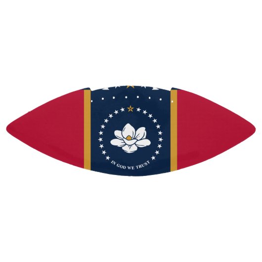 American football ball with flag of Mississippi (Paneel)