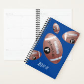 American Football Baller Monogram Custom Multi Planner (Display)