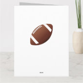 American Football Balls Coach Foto Bedankkaart (Achterkant)