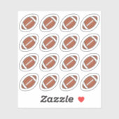 American Football Balls Game Day Herinneringsplann Sticker (Vel)