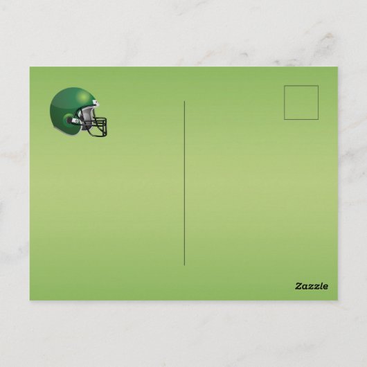 American Football Bar Mitzvah Dank je wel Briefkaart (Achterkant)