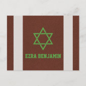 American Football Bar Mitzvah Dank je wel Briefkaart (Voorkant)