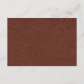 American Football Bar Mitzvah Feest Inlegkaartje Kaart (Achterkant)