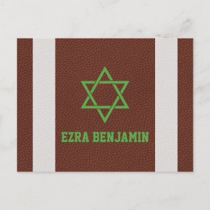 American Football Bar Mitzwa Bedankt Briefkaart