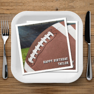 American Football Boys Happy Birthday Party Servet