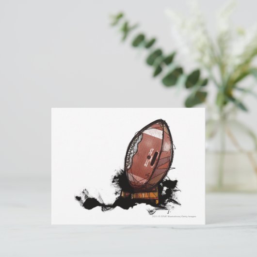 American football briefkaart (Staand voorkant)