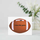 American football briefkaart (Staand voorkant)