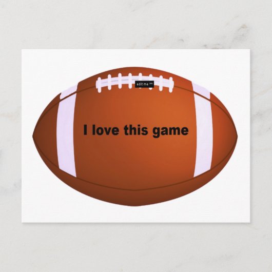 American football briefkaart (Voorkant)