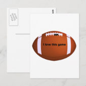 American football briefkaart (Voorkant / Achterkant)