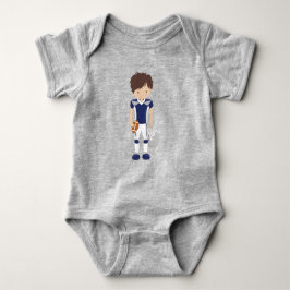 American Football, Bruin Haar, Schattig Jochie, Ru Romper