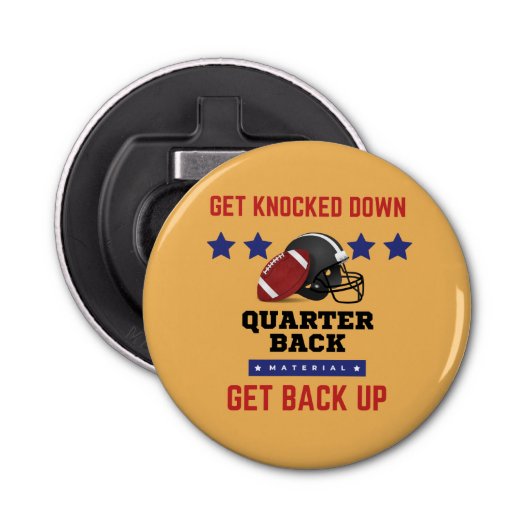 American Football Button Flesopener (Voorkant)
