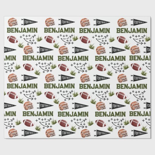 American Football Cadeaupapier (Vlak)