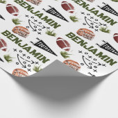 American Football Cadeaupapier (Hoek)