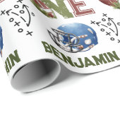 American Football Cadeaupapier (Rol Hoek)