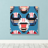 American Football Canvas Afdruk (Insitu (Houten vloer))