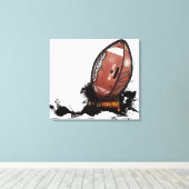 American football canvas afdruk (Insitu (Houten vloer))