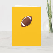 American Football Coach Team Player Bedankkaart (Achterkant)