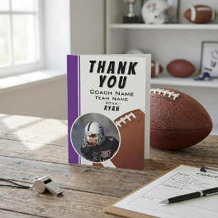 American Football Coach Team Speler Bedankkaart