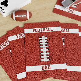 American Football Dad Monogrammen speelkaarten