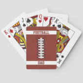 American Football Dad Monogrammen speelkaarten (Achterkant)