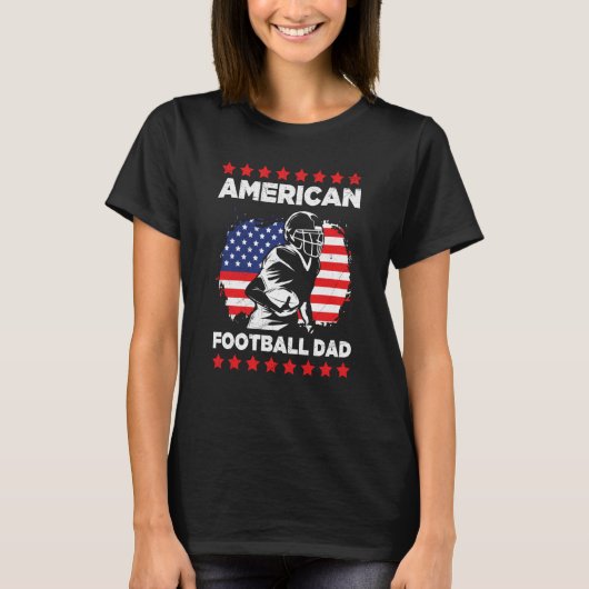 American Football Dad Quaterback Kicker For Men Wo T-shirt (Voorkant)