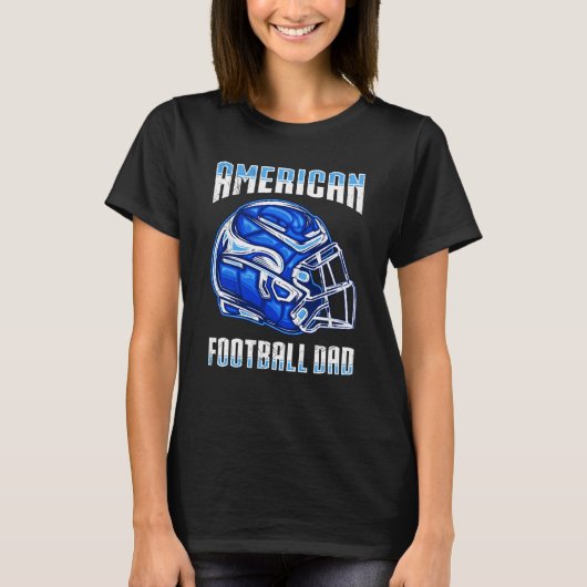 American Football Dad Quaterback Kicker For Men Wo T-shirt (Voorkant)