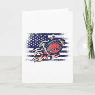 American Football Fan Jersey Shirt USA Vlag Kaart