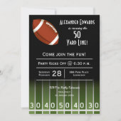 American Football Field Verjaardag Kaart (Voorkant)