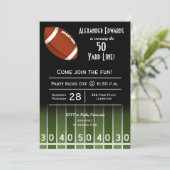 American Football Field Verjaardag Kaart (Staand voorkant)