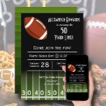 American Football Field Verjaardag Kaart<br><div class="desc">Football thema verjaardagsfeestuitnodigingen super fans zullen dol op zijn. Perfect voor elke mijlpaal verjaardag. Beschikbaar als gedrukte uitnodigingen en instant download om zelf te printen of digitaal te verzenden. OVEREENKOMENDE objecten in ons collectie.</div>