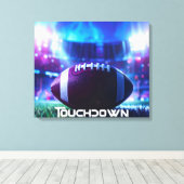 AMERICAN FOOTBALL - FOOTBALL - TOUCHDOWN CANVAS AFDRUK (Insitu (Houten vloer))